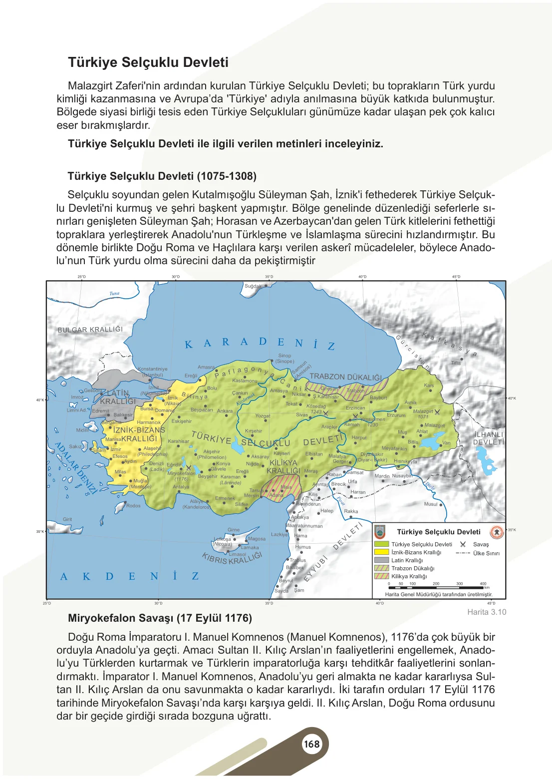 6. Sınıf Sosyal Bilgiler Ders Kitabı Cevapları Meb Yayınları 1. Kitap Sayfa 168