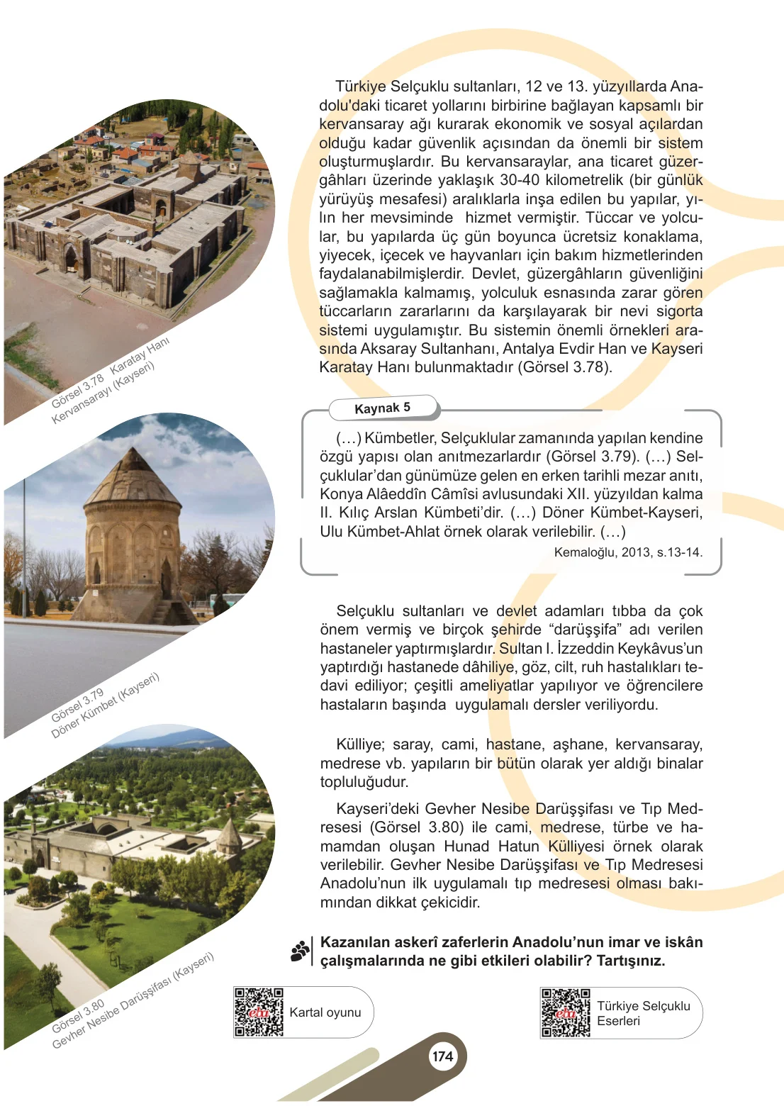 6. Sınıf Sosyal Bilgiler Ders Kitabı Cevapları Meb Yayınları 1. Kitap Sayfa 174