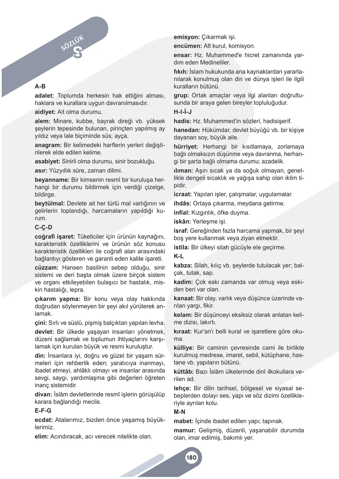 6. Sınıf Sosyal Bilgiler Ders Kitabı Cevapları Meb Yayınları 1. Kitap Sayfa 180