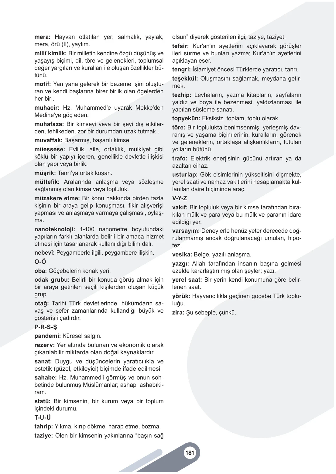 6. Sınıf Sosyal Bilgiler Ders Kitabı Cevapları Meb Yayınları 1. Kitap Sayfa 181