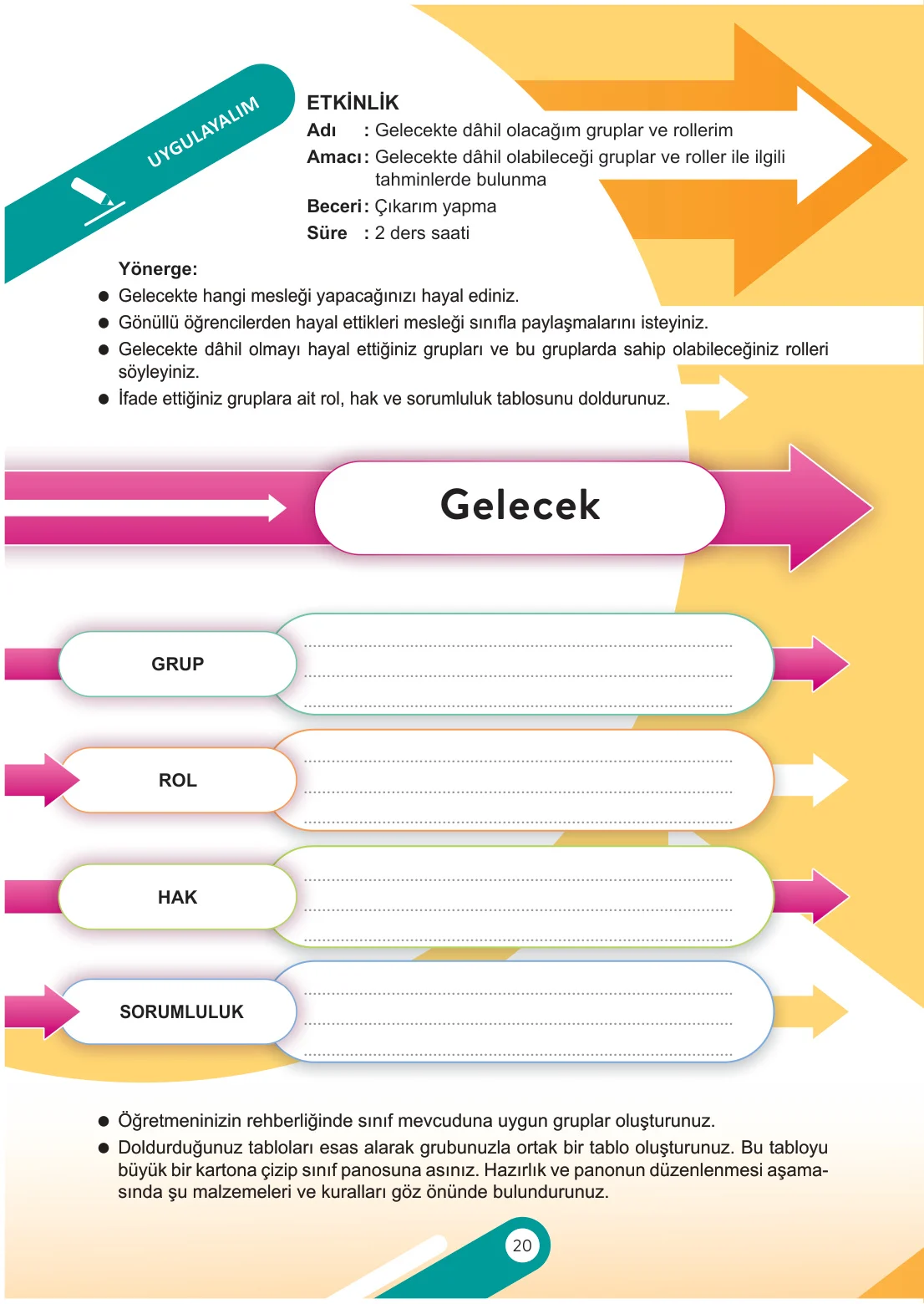 6. Sınıf Sosyal Bilgiler Ders Kitabı Cevapları Meb Yayınları 1. Kitap Sayfa 20