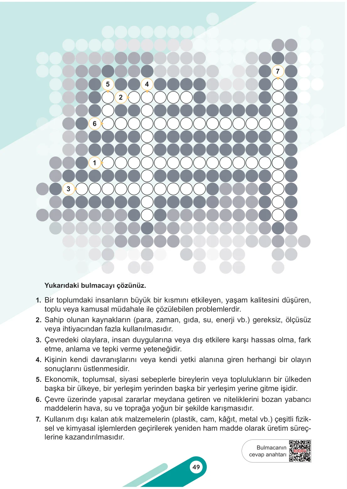 6. Sınıf Sosyal Bilgiler Ders Kitabı Cevapları Meb Yayınları 1. Kitap Sayfa 49