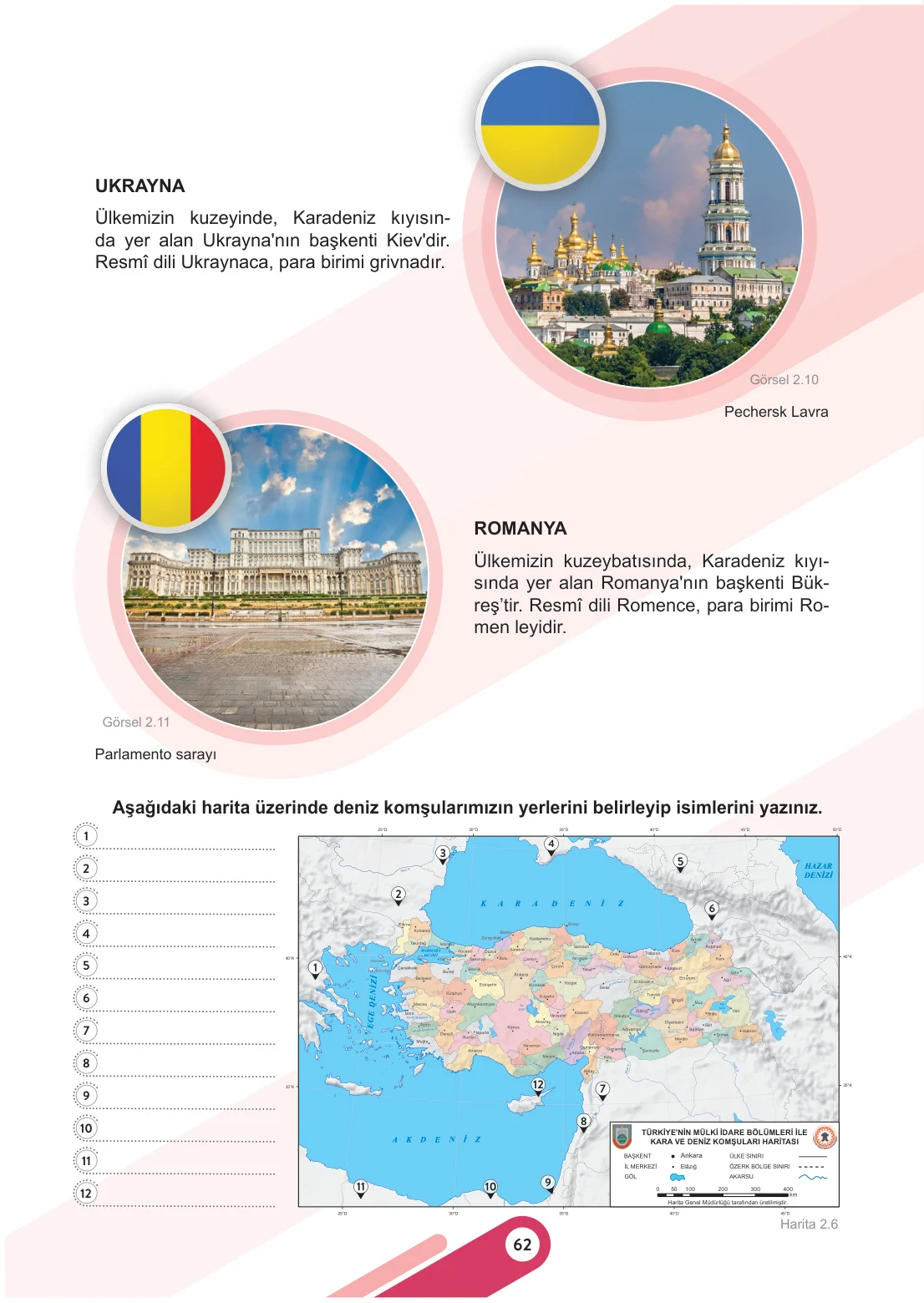 6. Sınıf Sosyal Bilgiler Ders Kitabı Cevapları Meb Yayınları 1. Kitap Sayfa 62