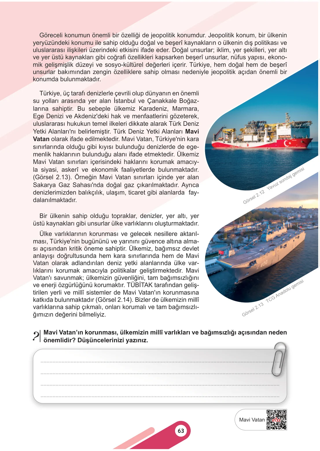 6. Sınıf Sosyal Bilgiler Ders Kitabı Cevapları Meb Yayınları 1. Kitap Sayfa 63