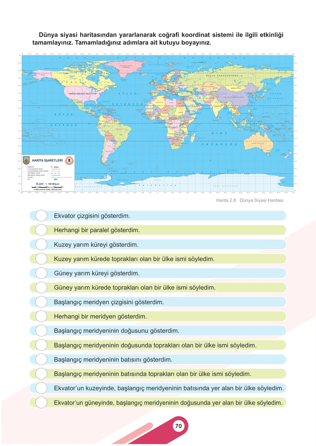 6. Sınıf Sosyal Bilgiler Ders Kitabı Cevapları Meb Yayınları 1. Kitap Sayfa 70