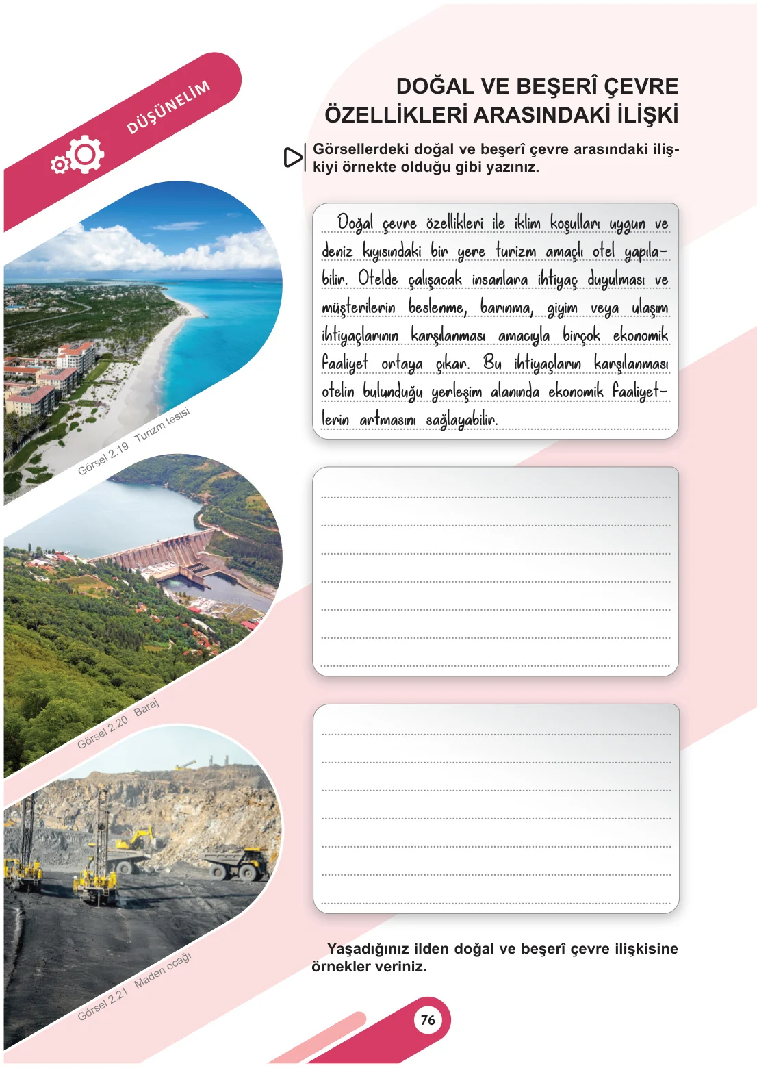 6. Sınıf Sosyal Bilgiler Ders Kitabı Cevapları Meb Yayınları 1. Kitap Sayfa 76