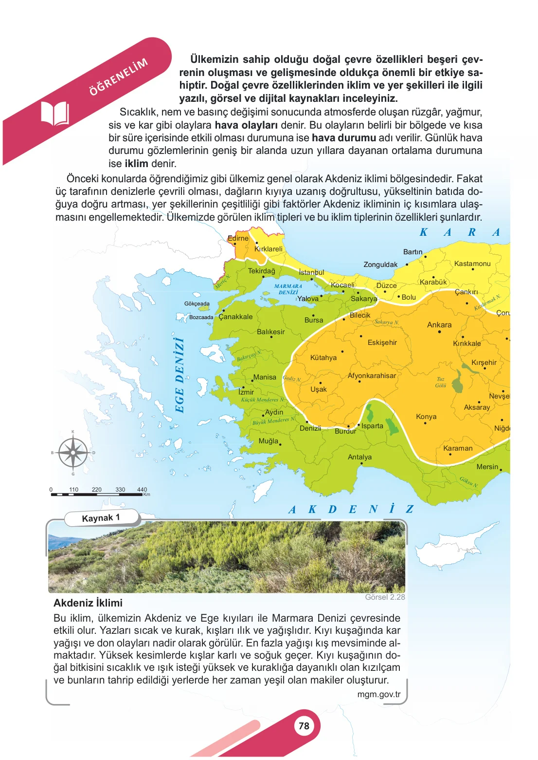 6. Sınıf Sosyal Bilgiler Ders Kitabı Cevapları Meb Yayınları 1. Kitap Sayfa 78