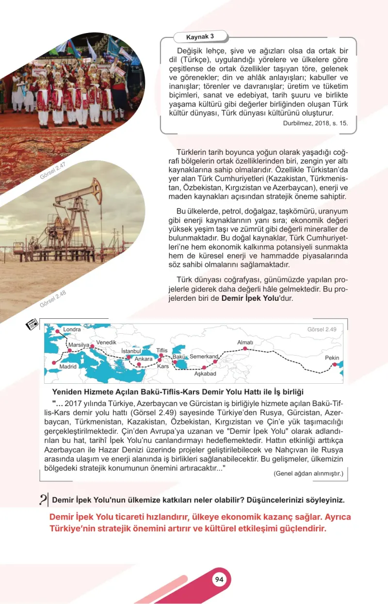 6. Sınıf Sosyal Bilgiler Ders Kitabı Cevapları Meb Yayınları 1. Kitap Sayfa 94 Çözüm Görseli