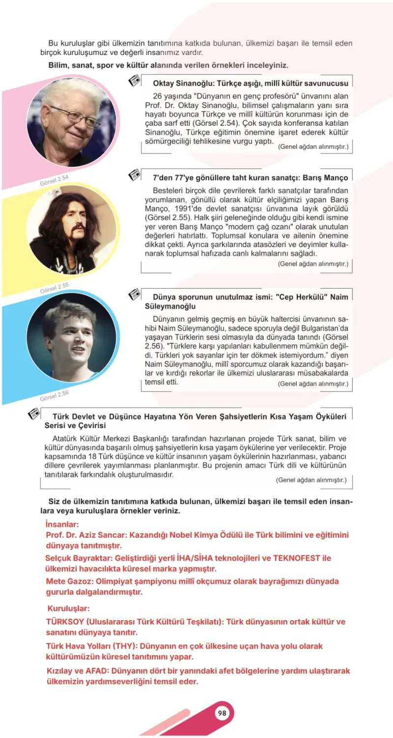6. Sınıf Sosyal Bilgiler Ders Kitabı Cevapları Meb Yayınları 1. Kitap Sayfa 98 Çözüm Görseli
