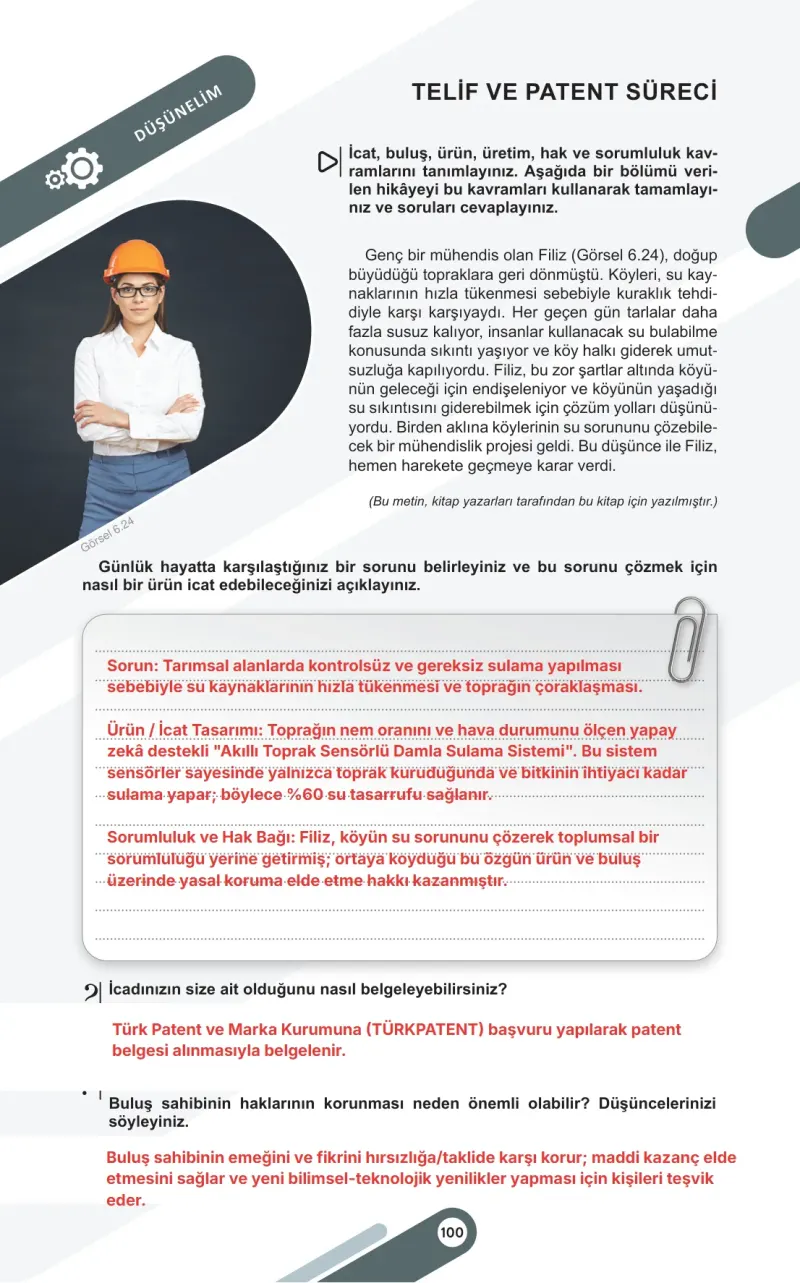 6. Sınıf Sosyal Bilgiler Ders Kitabı Cevapları Meb Yayınları 2. Kitap Sayfa 100 Çözüm Görseli