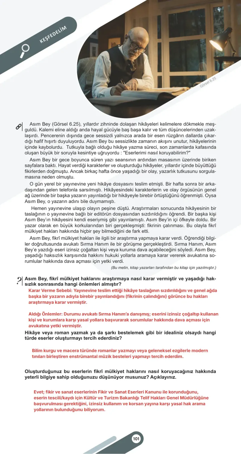 6. Sınıf Sosyal Bilgiler Ders Kitabı Cevapları Meb Yayınları 2. Kitap Sayfa 101 Çözüm Görseli