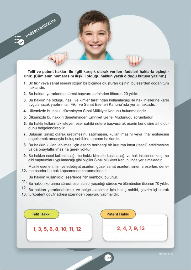 6. Sınıf Sosyal Bilgiler Ders Kitabı Cevapları Meb Yayınları 2. Kitap Sayfa 109 Çözüm Görseli