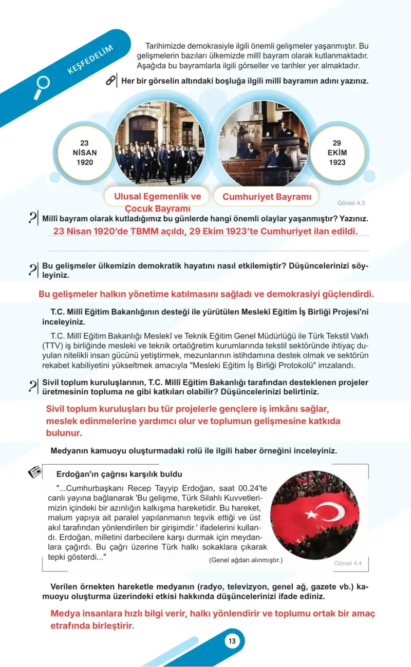 6. Sınıf Sosyal Bilgiler Ders Kitabı Cevapları Meb Yayınları 2. Kitap Sayfa 13 Çözüm Görseli