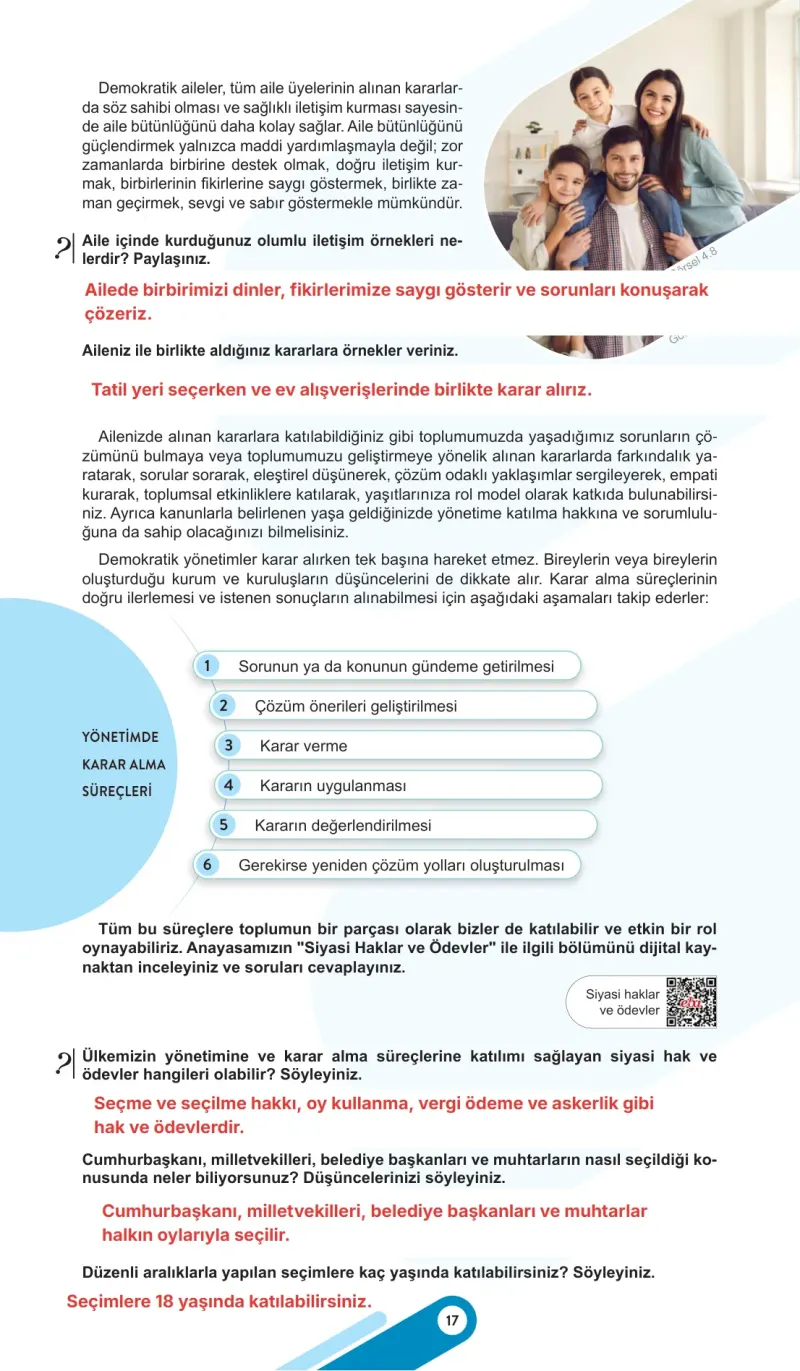 6. Sınıf Sosyal Bilgiler Ders Kitabı Cevapları Meb Yayınları 2. Kitap Sayfa 17 Çözüm Görseli
