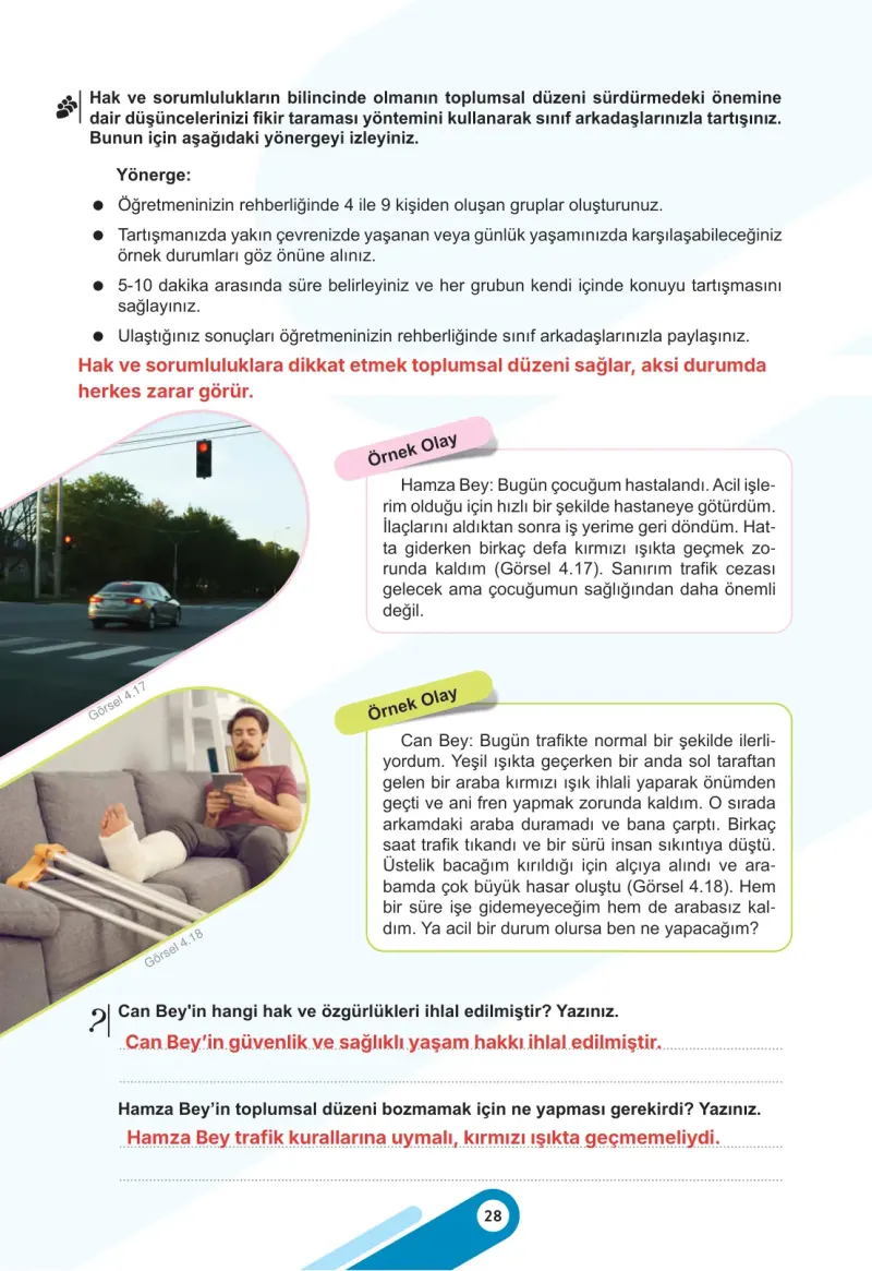 6. Sınıf Sosyal Bilgiler Ders Kitabı Cevapları Meb Yayınları 2. Kitap Sayfa 28 Çözüm Görseli
