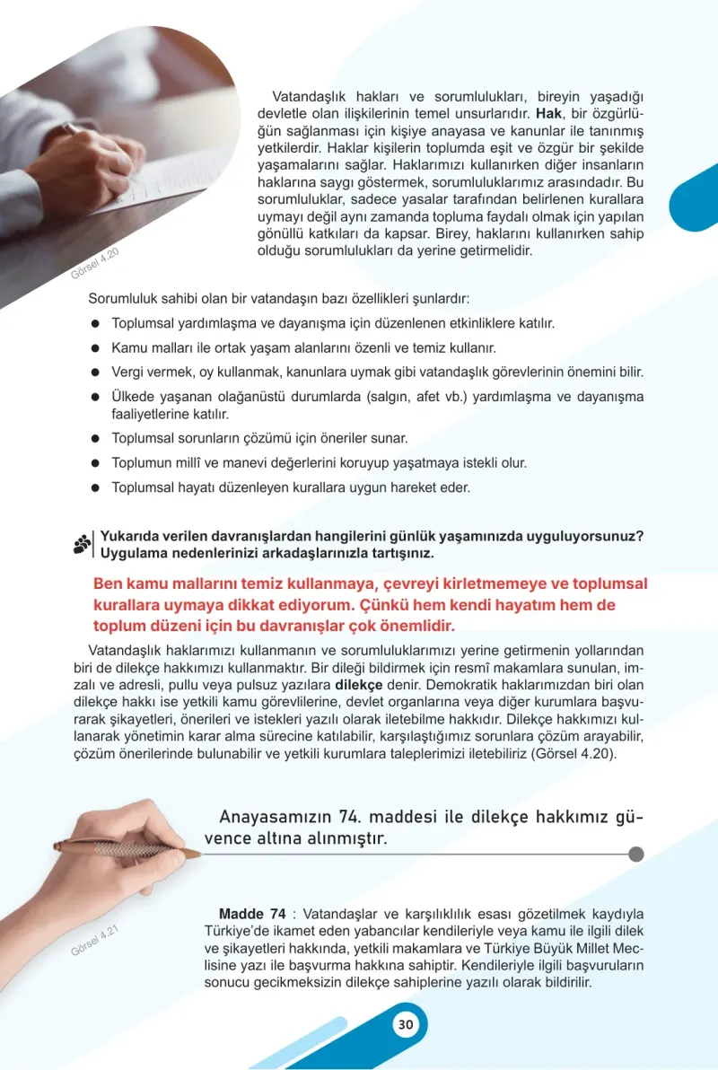 6. Sınıf Sosyal Bilgiler Ders Kitabı Cevapları Meb Yayınları 2. Kitap Sayfa 30 Çözüm Görseli