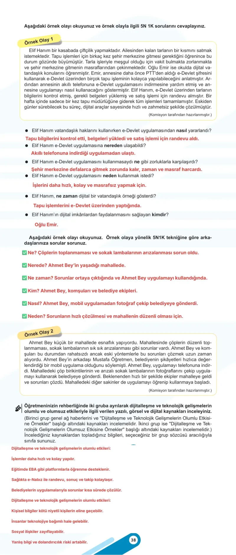 6. Sınıf Sosyal Bilgiler Ders Kitabı Cevapları Meb Yayınları 2. Kitap Sayfa 38 Çözüm Görseli
