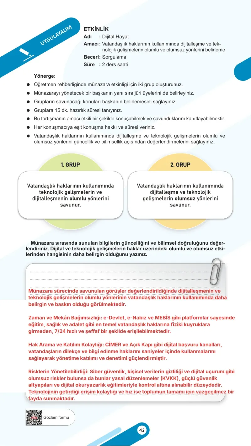 6. Sınıf Sosyal Bilgiler Ders Kitabı Cevapları Meb Yayınları 2. Kitap Sayfa 42 Çözüm Görseli