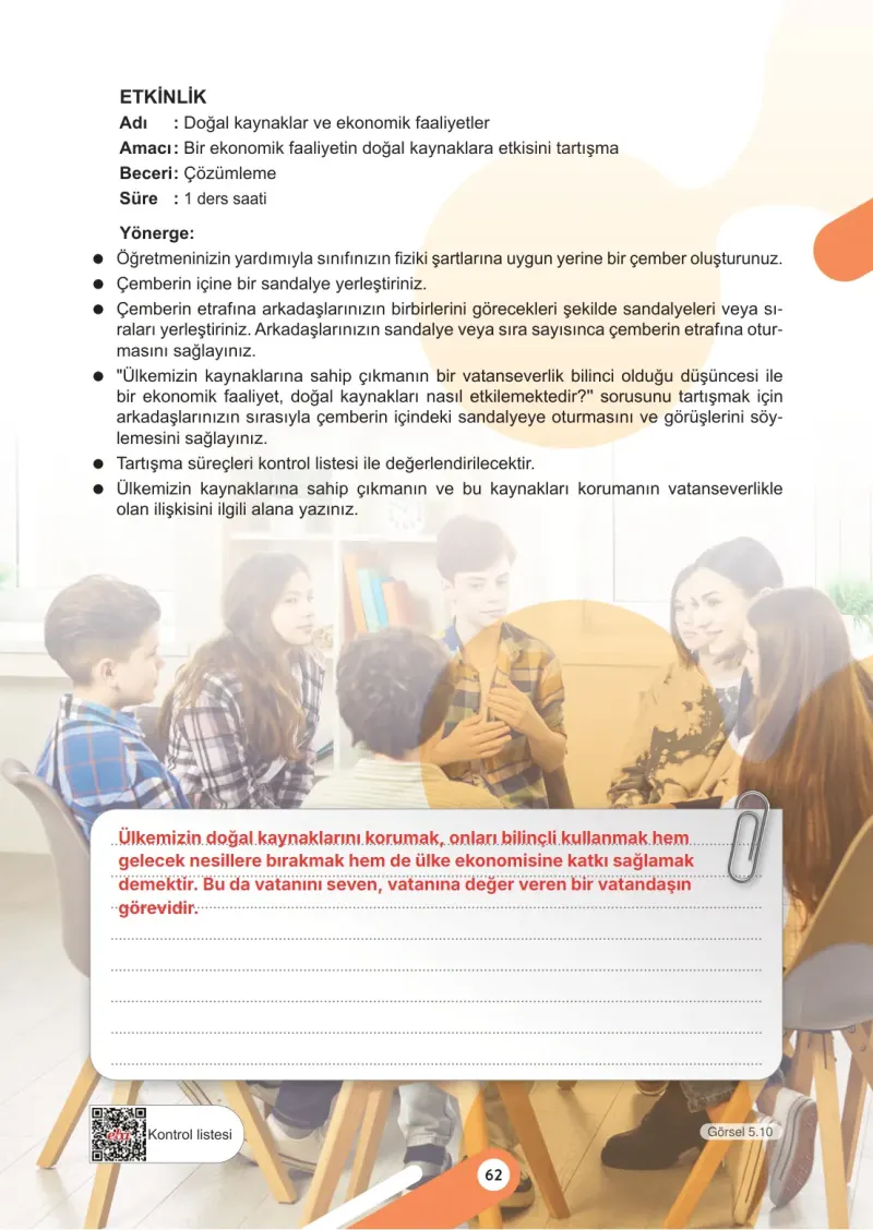 6. Sınıf Sosyal Bilgiler Ders Kitabı Cevapları Meb Yayınları 2. Kitap Sayfa 62 Çözüm Görseli