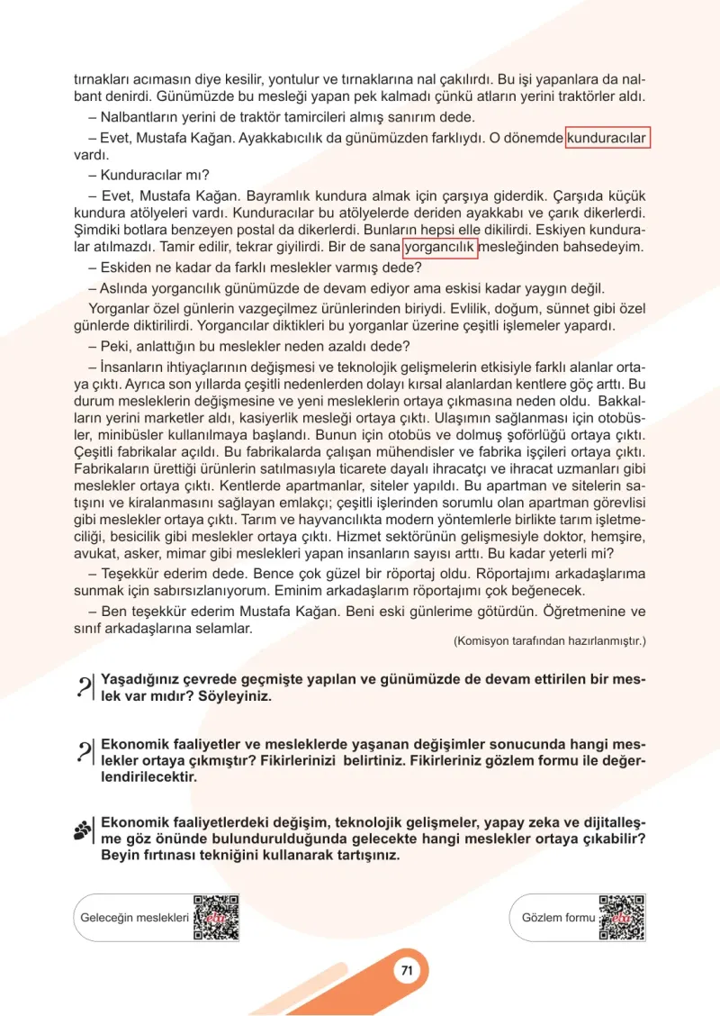 6. Sınıf Sosyal Bilgiler Ders Kitabı Cevapları Meb Yayınları 2. Kitap Sayfa 71 Çözüm Görseli