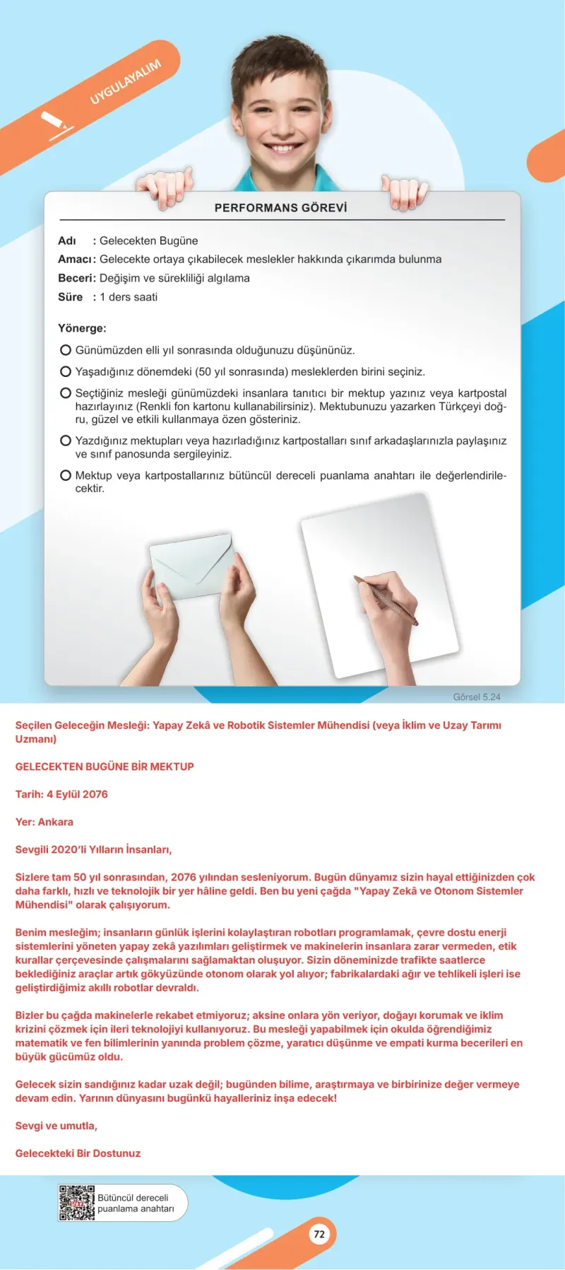 6. Sınıf Sosyal Bilgiler Ders Kitabı Cevapları Meb Yayınları 2. Kitap Sayfa 72 Çözüm Görseli
