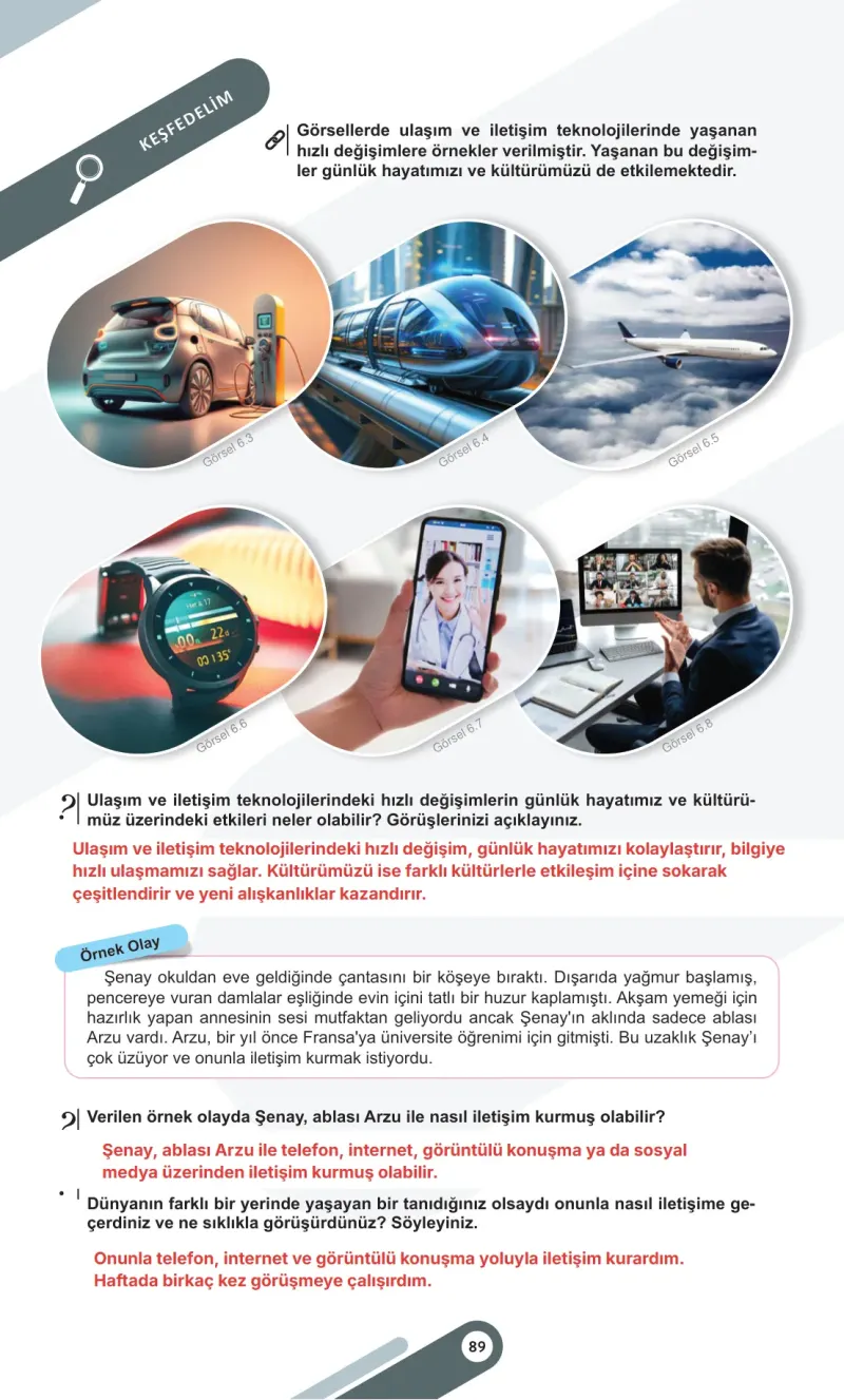 6. Sınıf Sosyal Bilgiler Ders Kitabı Cevapları Meb Yayınları 2. Kitap Sayfa 89 Çözüm Görseli