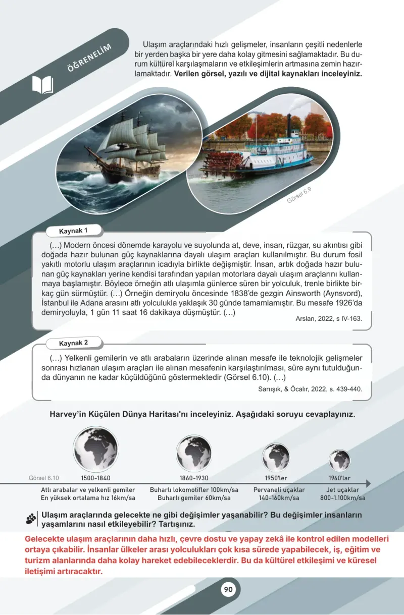 6. Sınıf Sosyal Bilgiler Ders Kitabı Cevapları Meb Yayınları 2. Kitap Sayfa 90 Çözüm Görseli