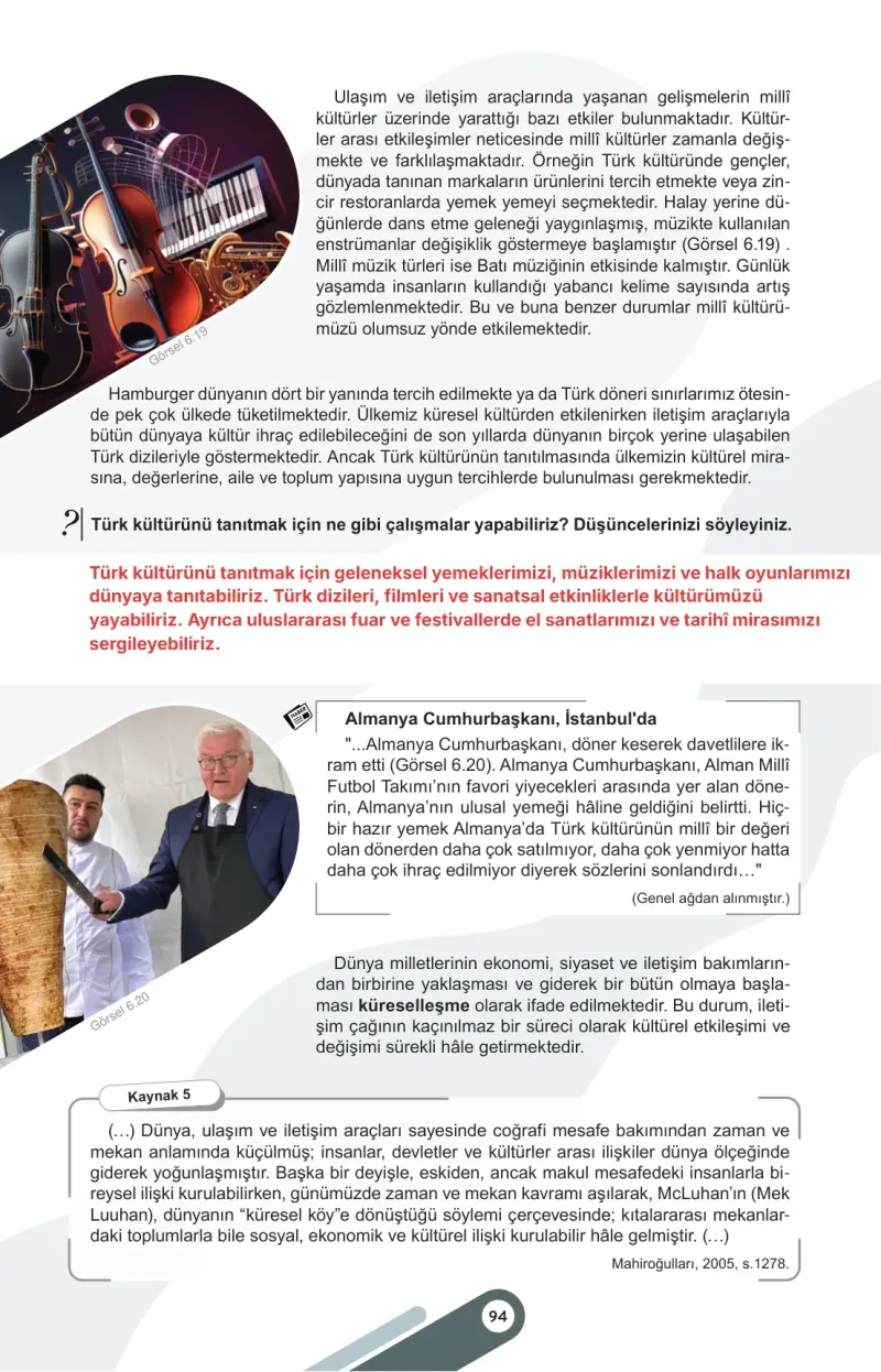 6. Sınıf Sosyal Bilgiler Ders Kitabı Cevapları Meb Yayınları 2. Kitap Sayfa 94 Çözüm Görseli
