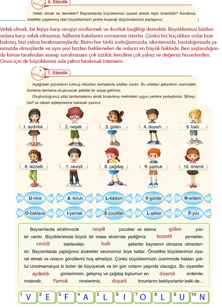 6. Sınıf Türkçe Ders Kitabı Cevapları Anka Yayınları Sayfa 107 Çözüm Görseli
