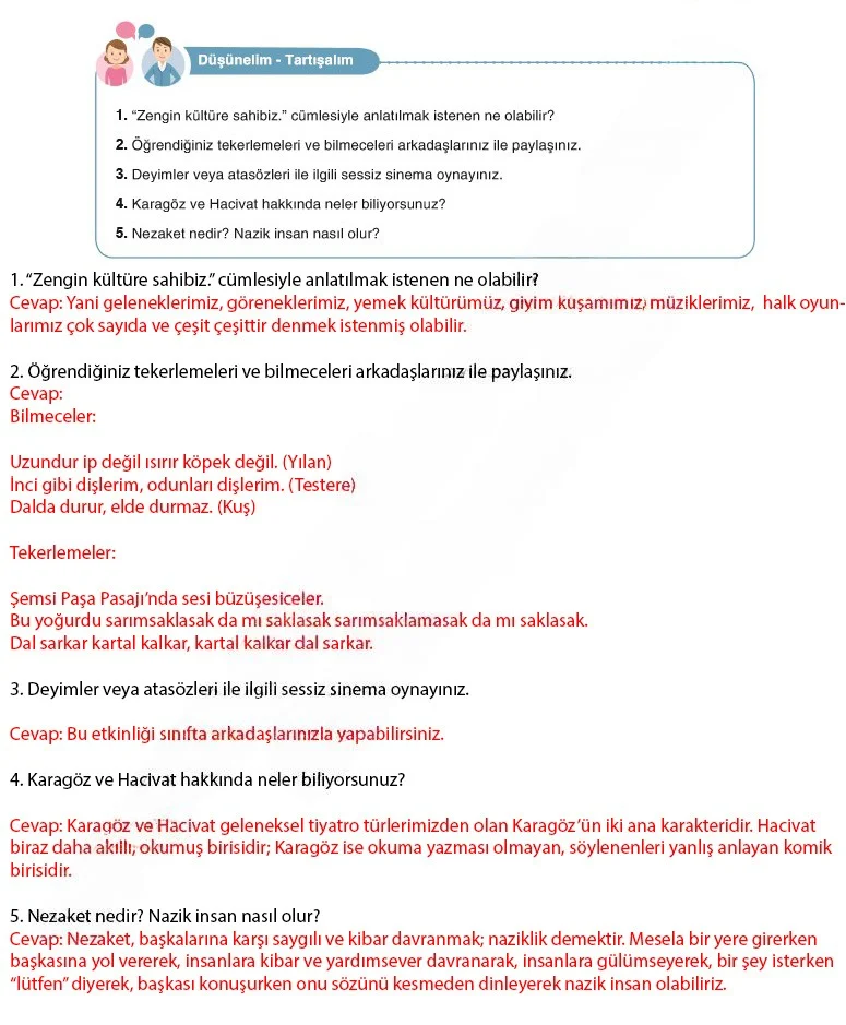 6. Sınıf Türkçe Ders Kitabı Cevapları Anka Yayınları Sayfa 119 Çözüm Görseli