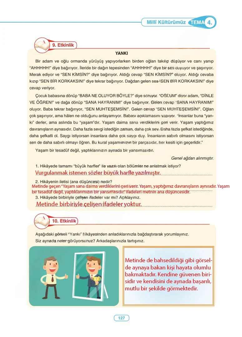 6. Sınıf Türkçe Ders Kitabı Cevapları Anka Yayınları Sayfa 127 Çözüm Görseli