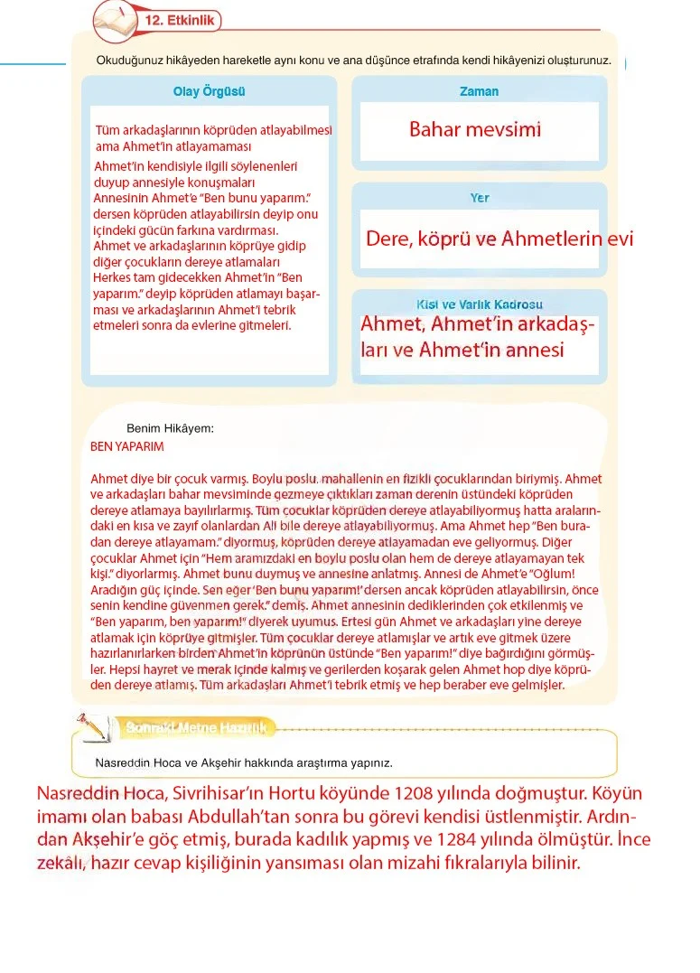 6. Sınıf Türkçe Ders Kitabı Cevapları Anka Yayınları Sayfa 129 Çözüm Görseli