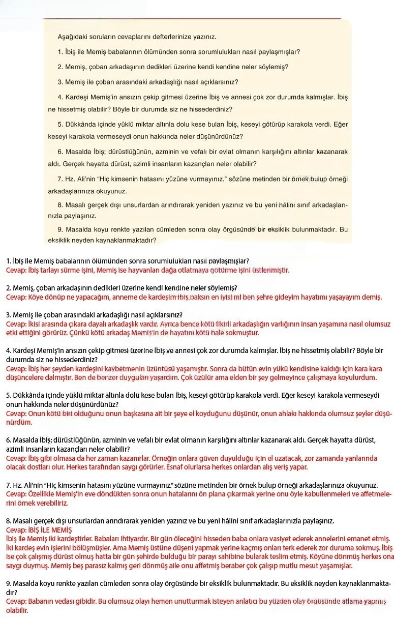 6. Sınıf Türkçe Ders Kitabı Cevapları Anka Yayınları Sayfa 13 Çözüm Görseli