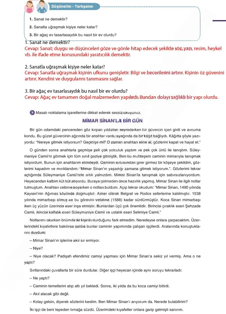 6. Sınıf Türkçe Ders Kitabı Cevapları Anka Yayınları Sayfa 142 Çözüm Görseli