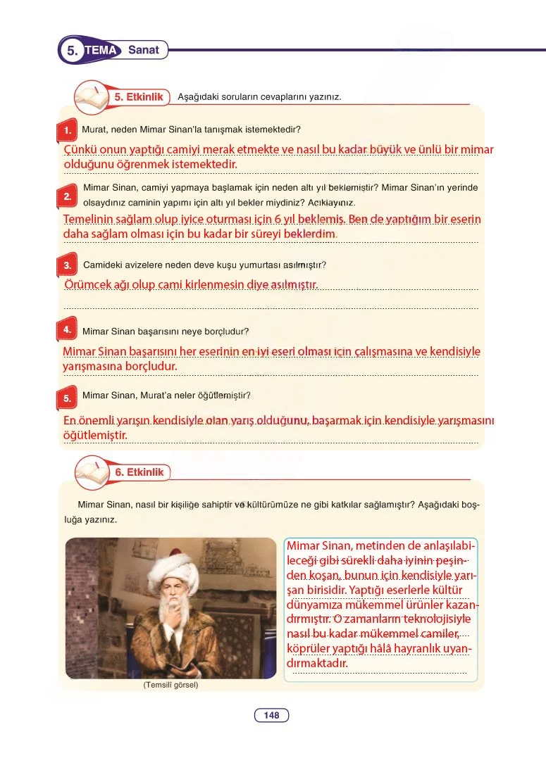 6. Sınıf Türkçe Ders Kitabı Cevapları Anka Yayınları Sayfa 148 Çözüm Görseli