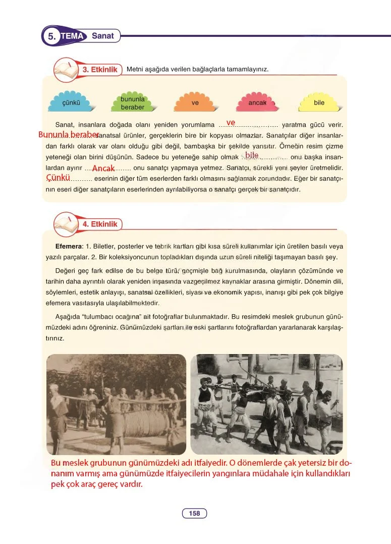 6. Sınıf Türkçe Ders Kitabı Cevapları Anka Yayınları Sayfa 158 Çözüm Görseli