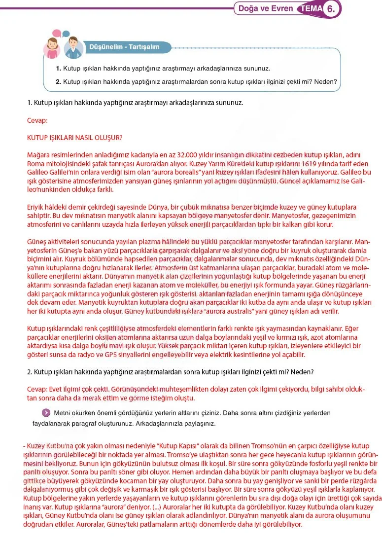 6. Sınıf Türkçe Ders Kitabı Cevapları Anka Yayınları Sayfa 179 Çözüm Görseli