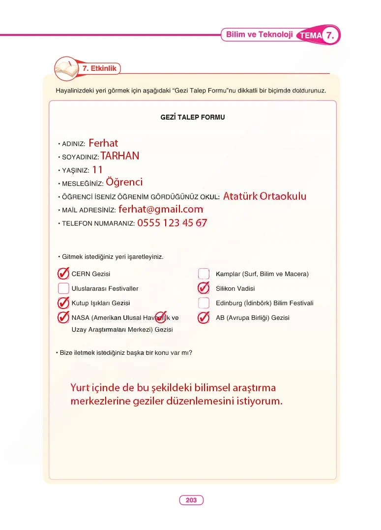 6. Sınıf Türkçe Ders Kitabı Cevapları Anka Yayınları Sayfa 203 Çözüm Görseli