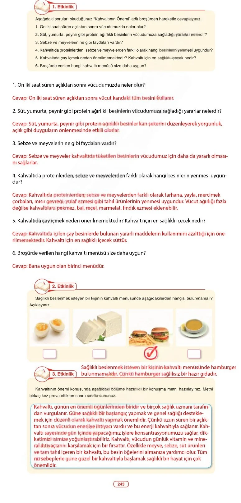 6. Sınıf Türkçe Ders Kitabı Cevapları Anka Yayınları Sayfa 243 Çözüm Görseli