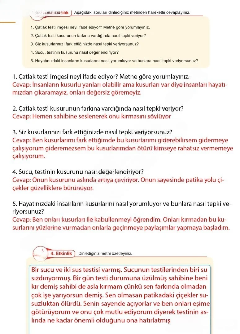 6. Sınıf Türkçe Ders Kitabı Cevapları Anka Yayınları Sayfa 29 Çözüm Görseli