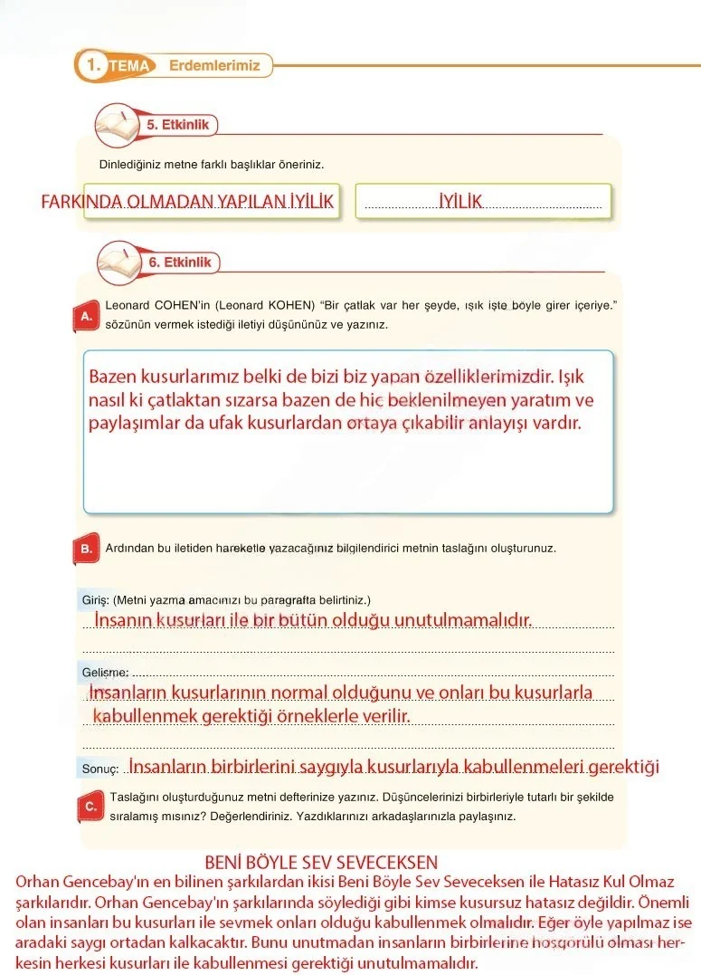 6. Sınıf Türkçe Ders Kitabı Cevapları Anka Yayınları Sayfa 30 Çözüm Görseli