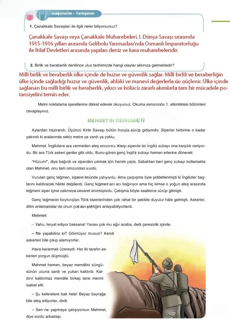6. Sınıf Türkçe Ders Kitabı Cevapları Anka Yayınları Sayfa 36 Çözüm Görseli