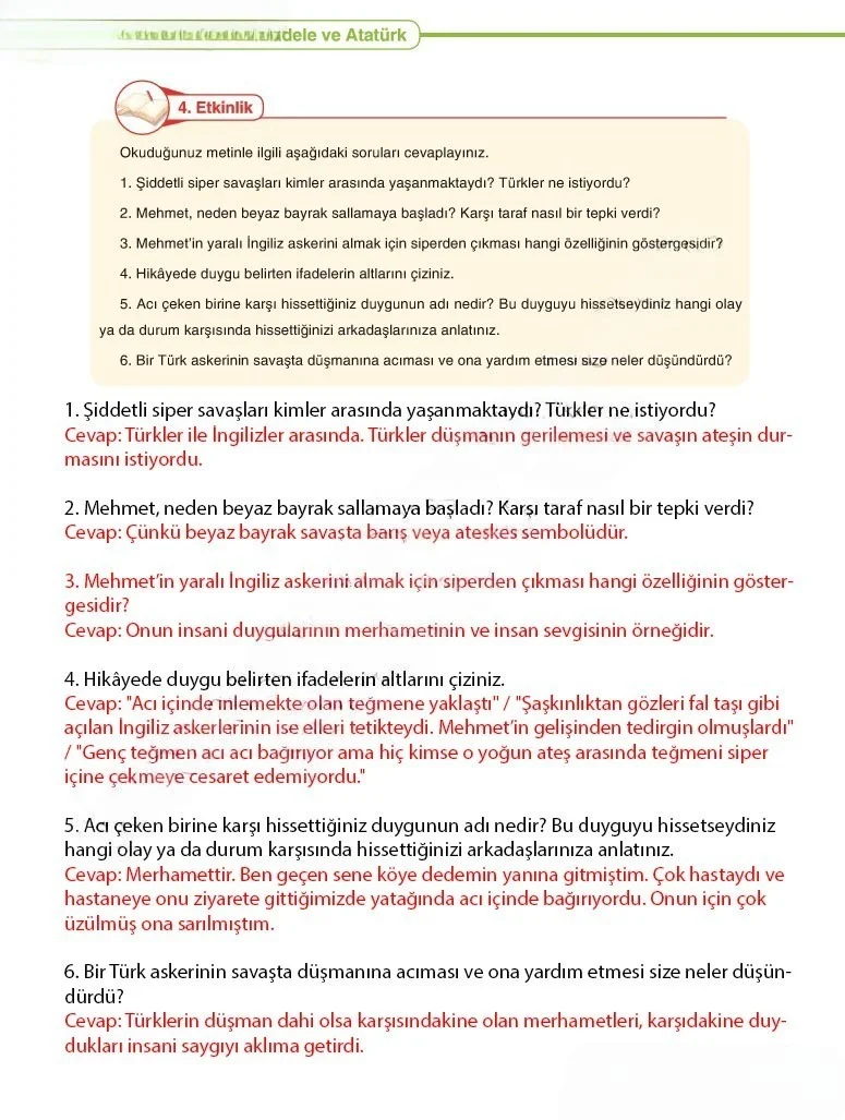 6. Sınıf Türkçe Ders Kitabı Cevapları Anka Yayınları Sayfa 40 Çözüm Görseli