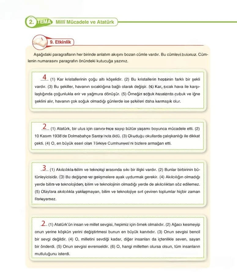 6. Sınıf Türkçe Ders Kitabı Cevapları Anka Yayınları Sayfa 54 Çözüm Görseli