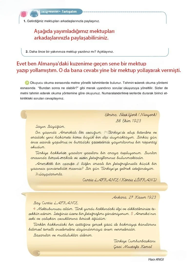 6. Sınıf Türkçe Ders Kitabı Cevapları Anka Yayınları Sayfa 55 Çözüm Görseli