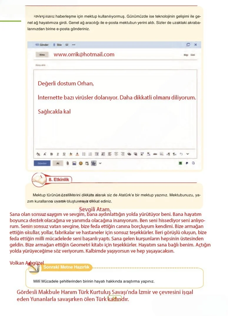6. Sınıf Türkçe Ders Kitabı Cevapları Anka Yayınları Sayfa 59 Çözüm Görseli