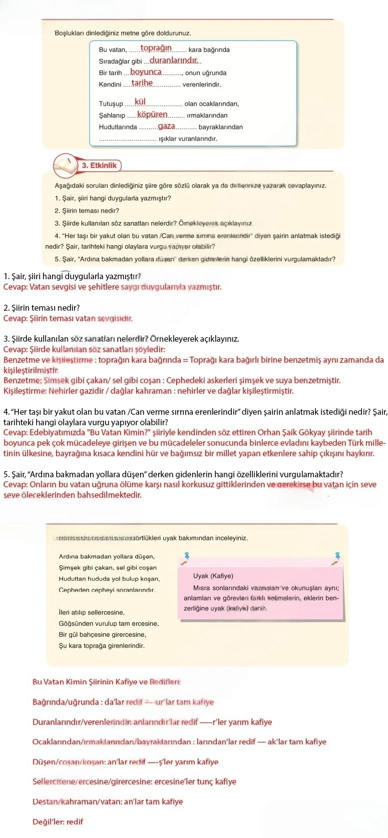 6. Sınıf Türkçe Ders Kitabı Cevapları Anka Yayınları Sayfa 62 Çözüm Görseli