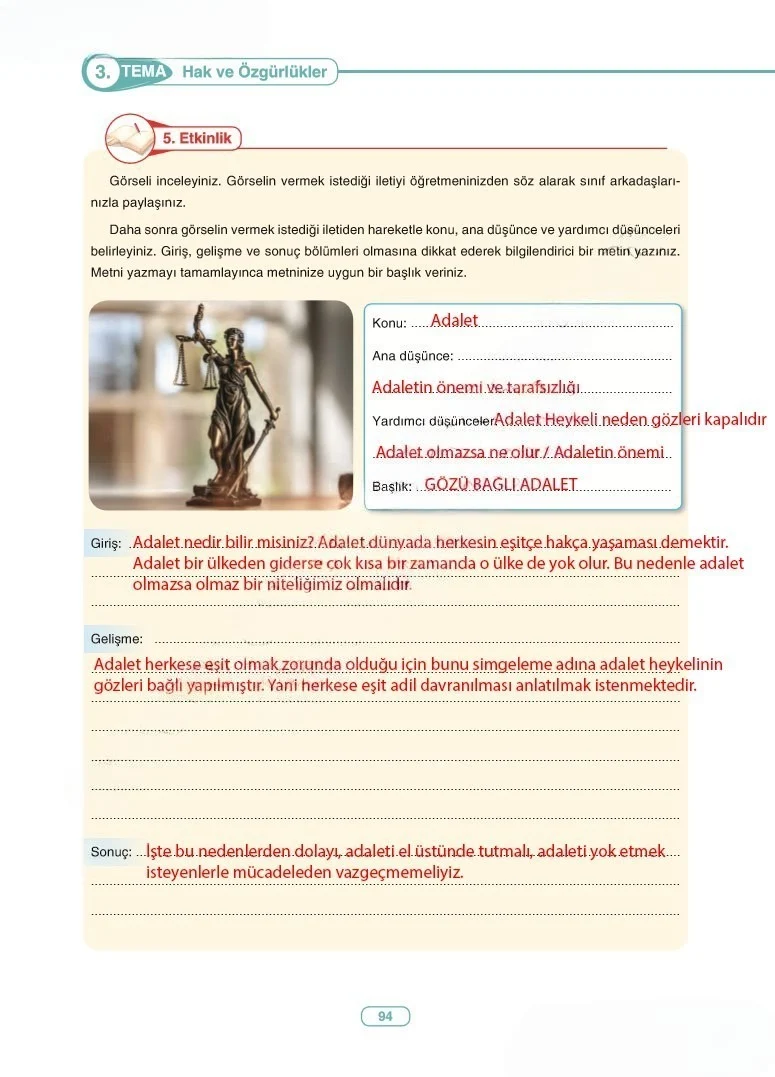 6. Sınıf Türkçe Ders Kitabı Cevapları Anka Yayınları Sayfa 94 Çözüm Görseli