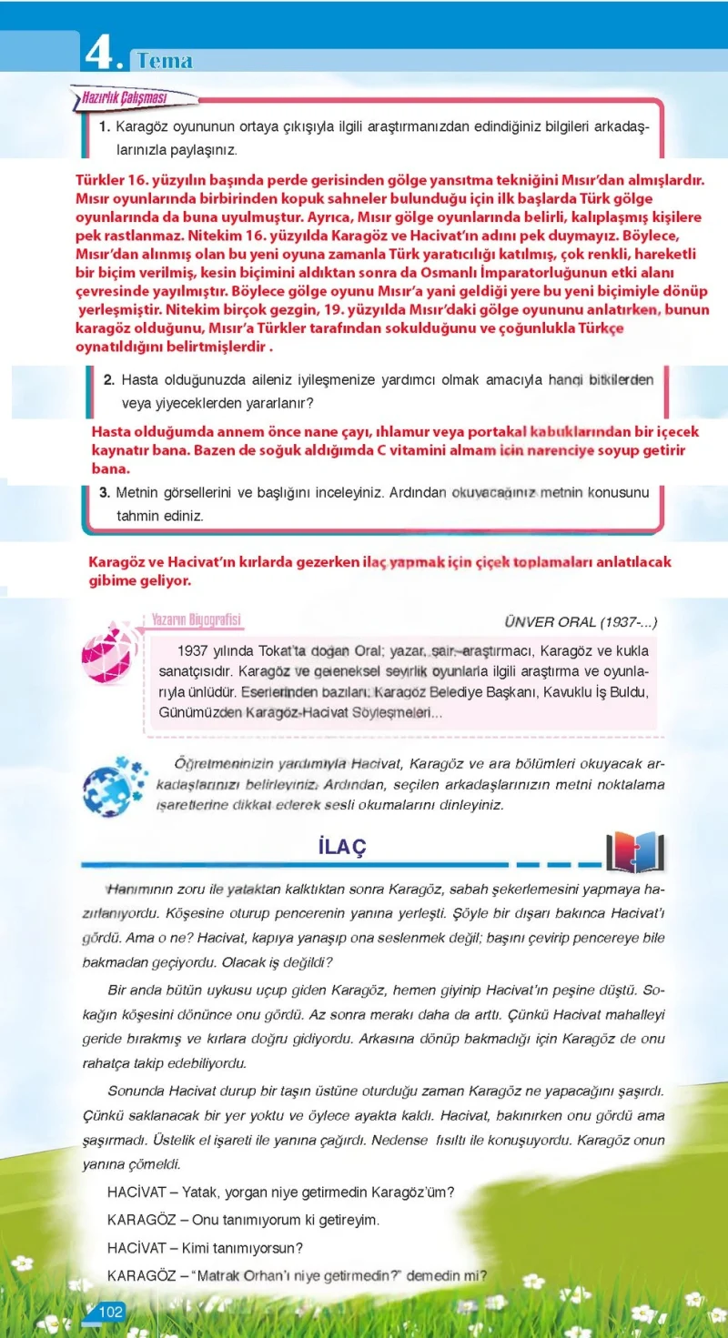 6. Sınıf Türkçe Ders Kitabı Cevapları Ata Yayınları Sayfa 102 Çözüm Görseli