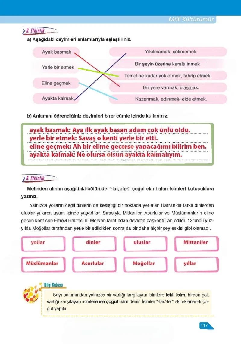 6. Sınıf Türkçe Ders Kitabı Cevapları Ata Yayınları Sayfa 117 Çözüm Görseli